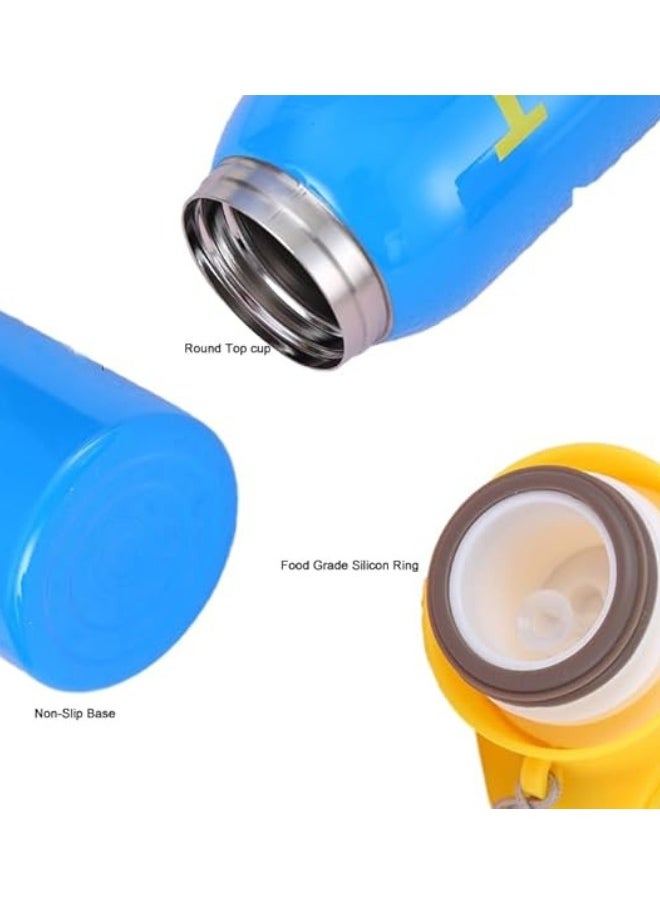 Twisoo Stainless Steel Sports Water Bottle – Vacuum Insulated & Leak Proof (500ml, Blue)