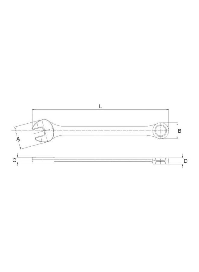 Combination Wrench Silver 33.5x5.8x1.1cm