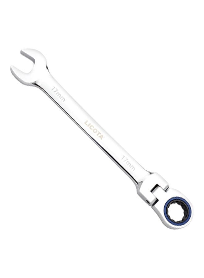 Combination 72-Teeth Ratchet Wrench Silver 17.4x2.4x1cm