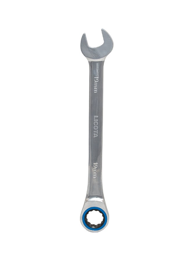 72-Teeth Combination Ratchet Wrench Silver