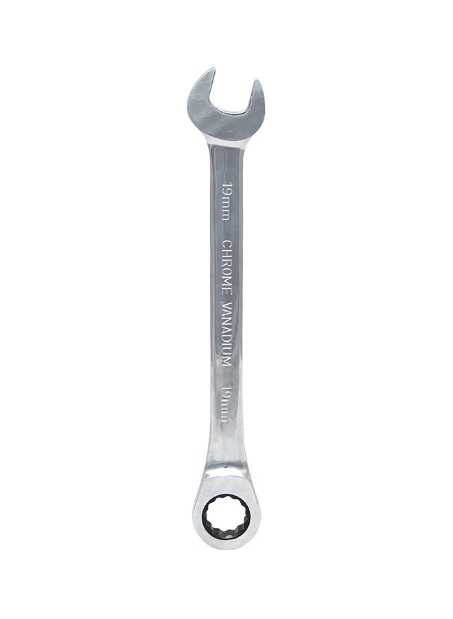 72-Teeth Combination Ratchet Wrench Silver