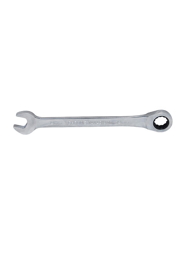 72-Teeth Combination Ratchet Wrench Silver