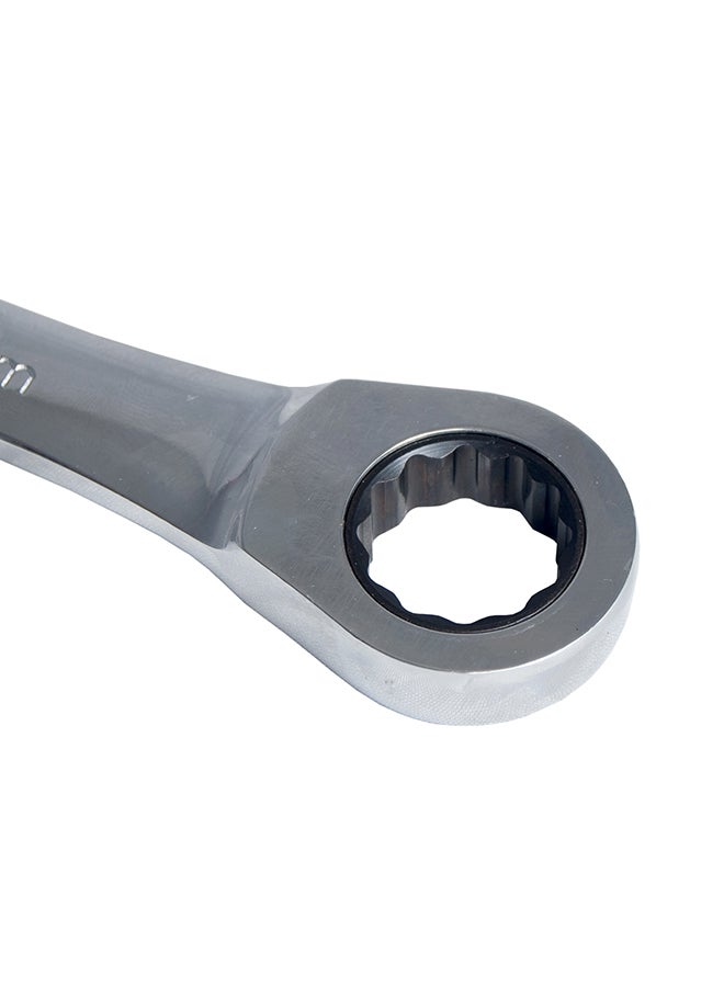 72-Teeth Combination Ratchet Wrench Silver