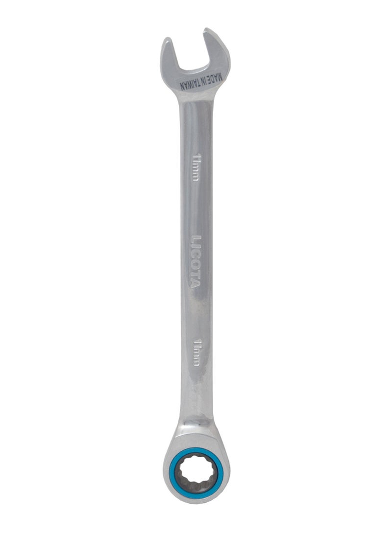 Ratchet Combination Wrench Silver/Blue/Black