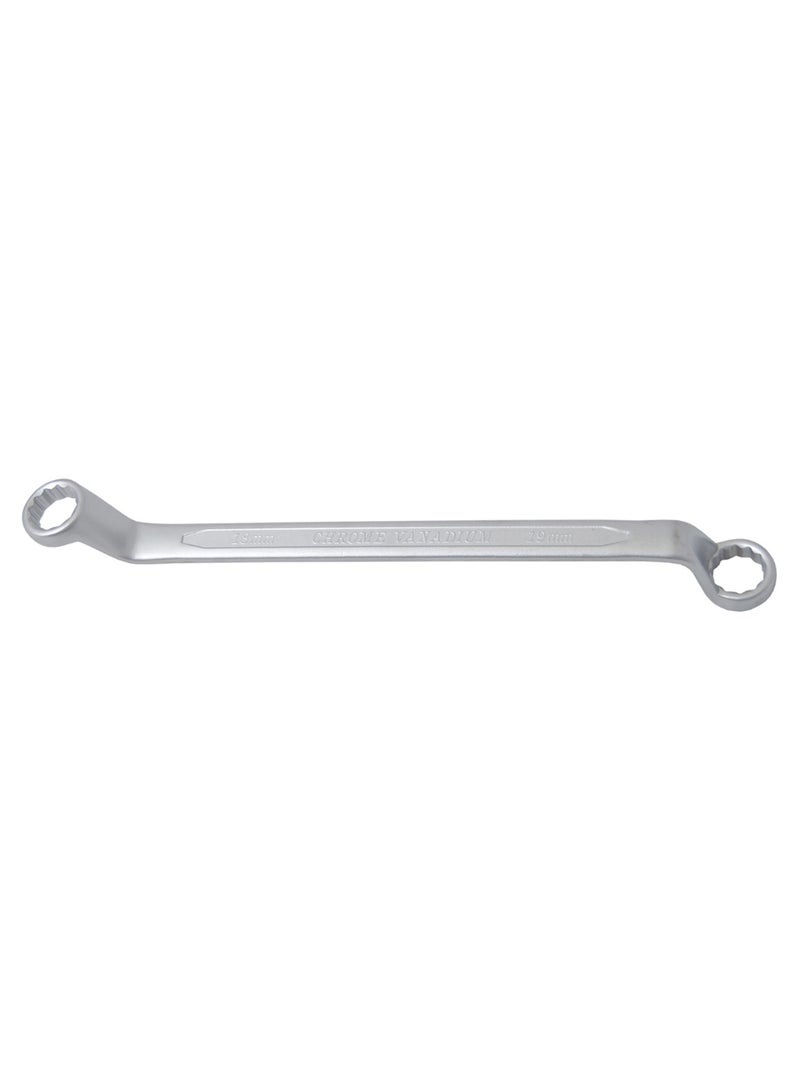 75-Degree Angled Double Ring Wrench Silver