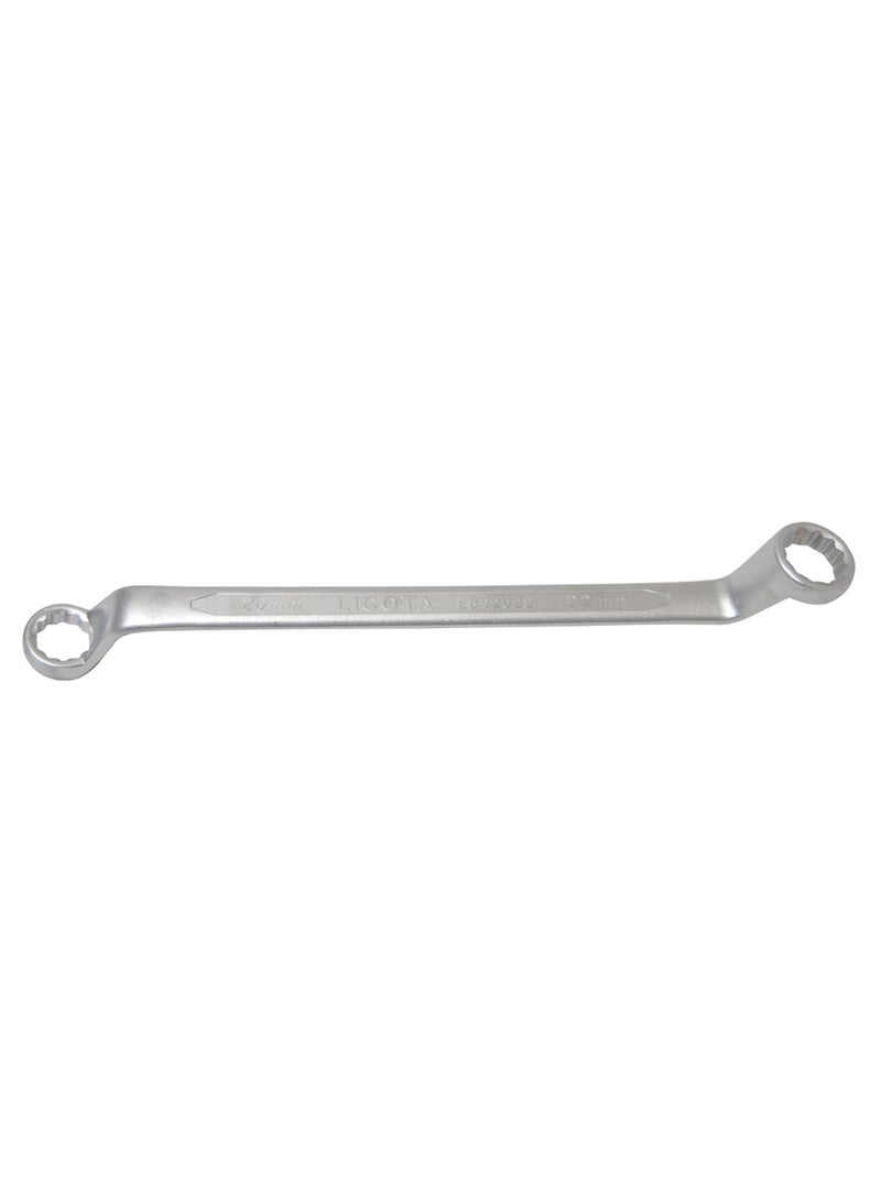 75-Degree Angled Double Ring Wrench Silver