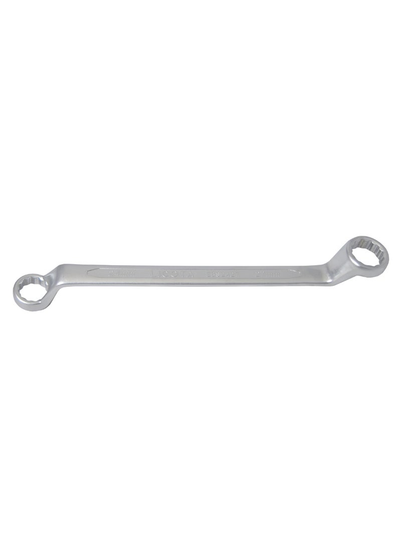 75-Degree Angled Double Ring Wrench Silver