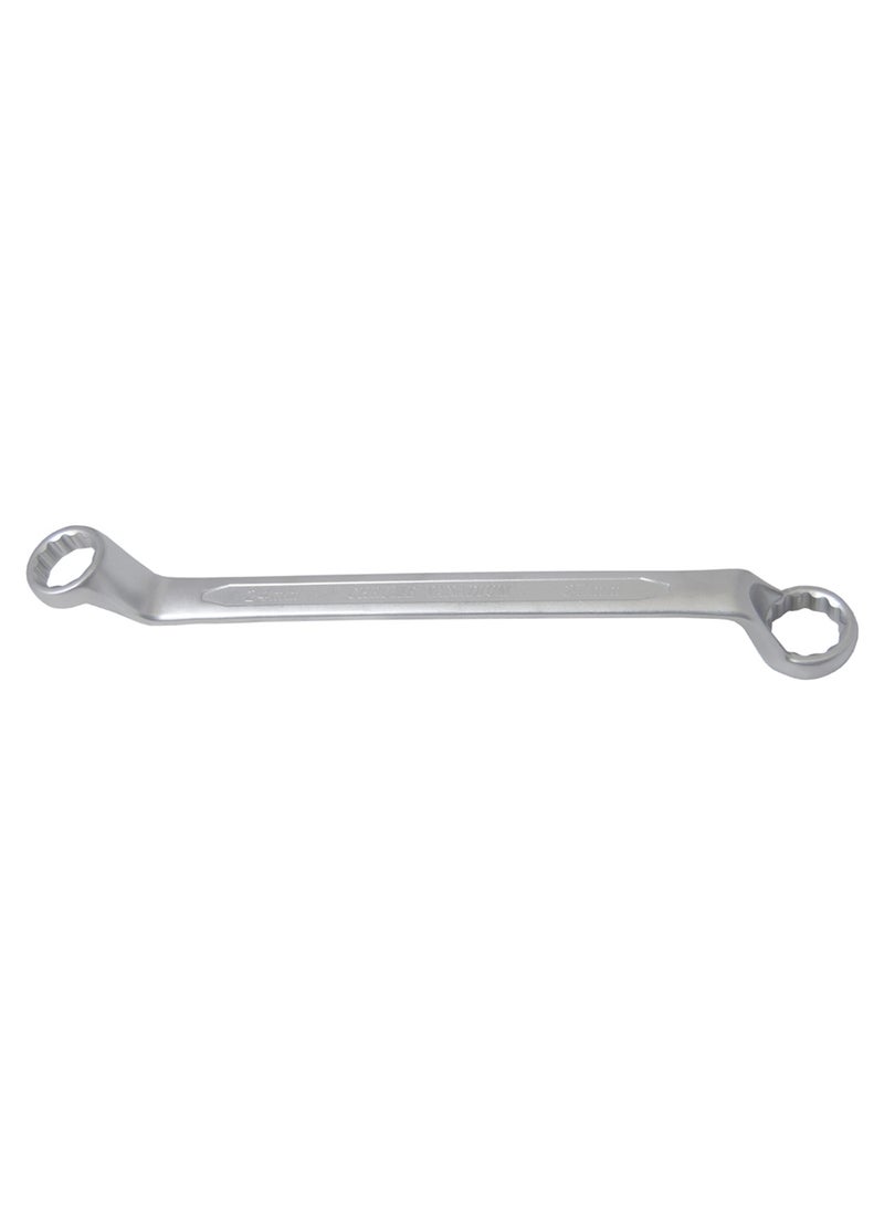 75-Degree Angled Double Ring Wrench Silver