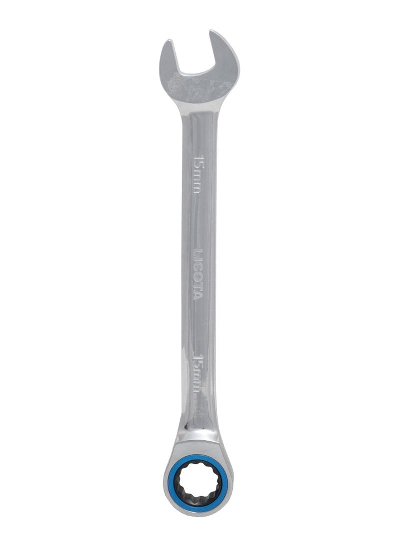 Ratchet Combination Wrench Silver/Blue/Black