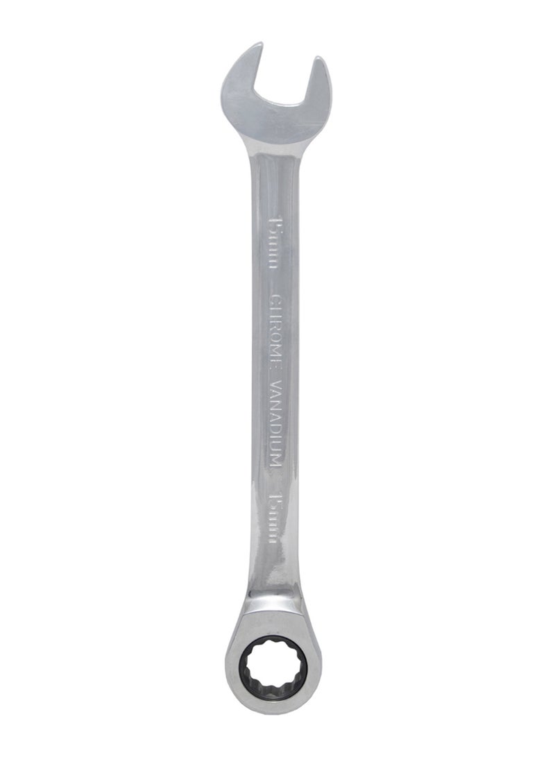 Ratchet Combination Wrench Silver/Blue/Black