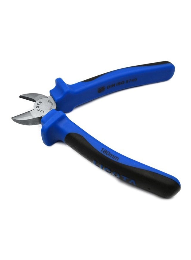 Diagonal Cutting Pliers Blue/Black/Silver 180mm