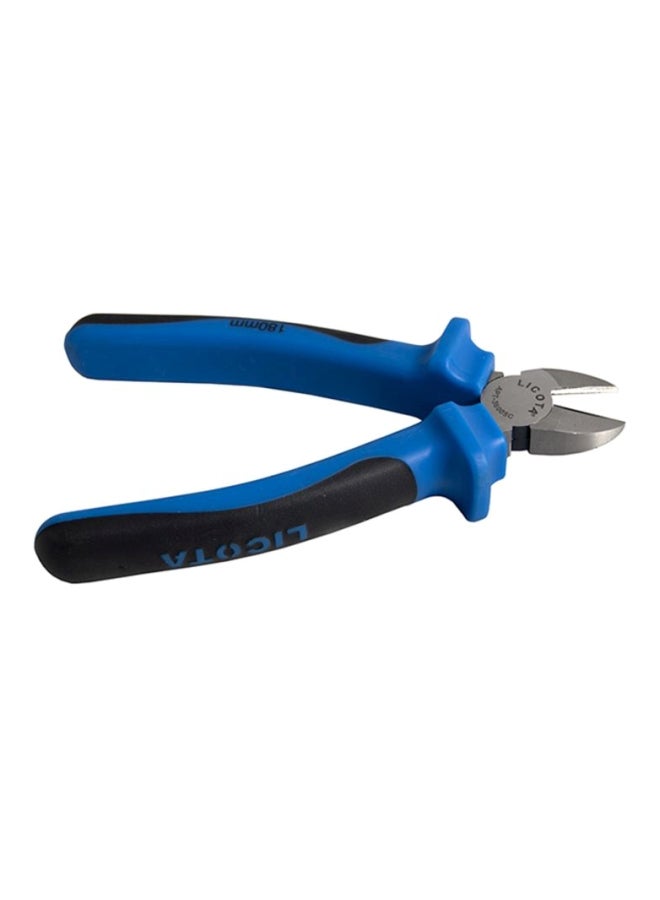 Diagonal Cutting Pliers Blue/Black/Silver 180mm