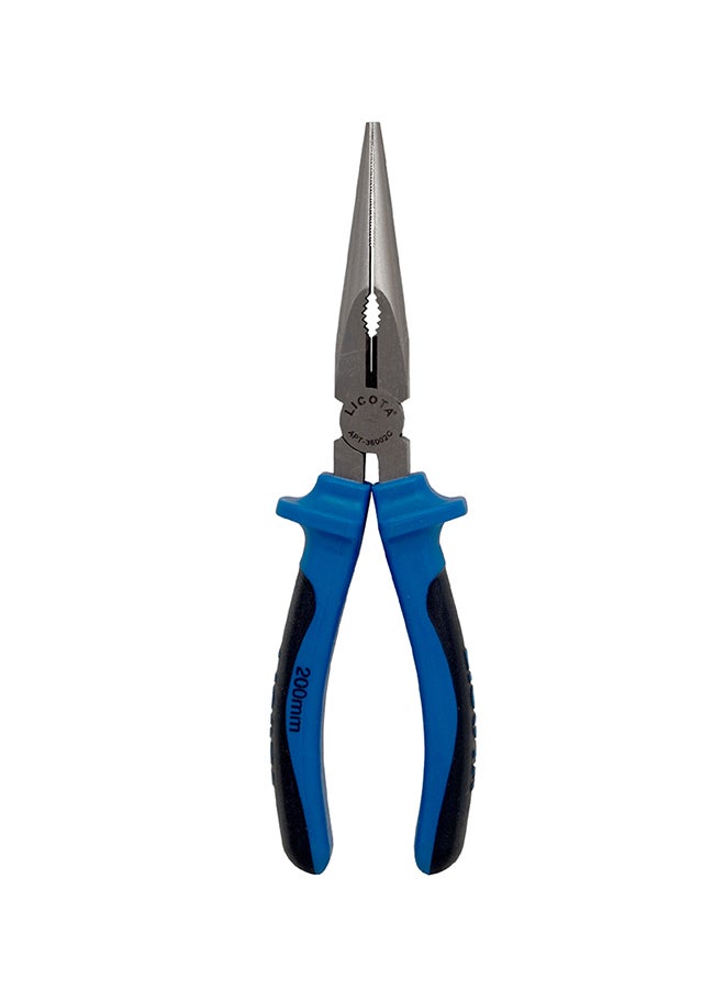 Long Nose Pliers Blue/Black/Silver 200mm