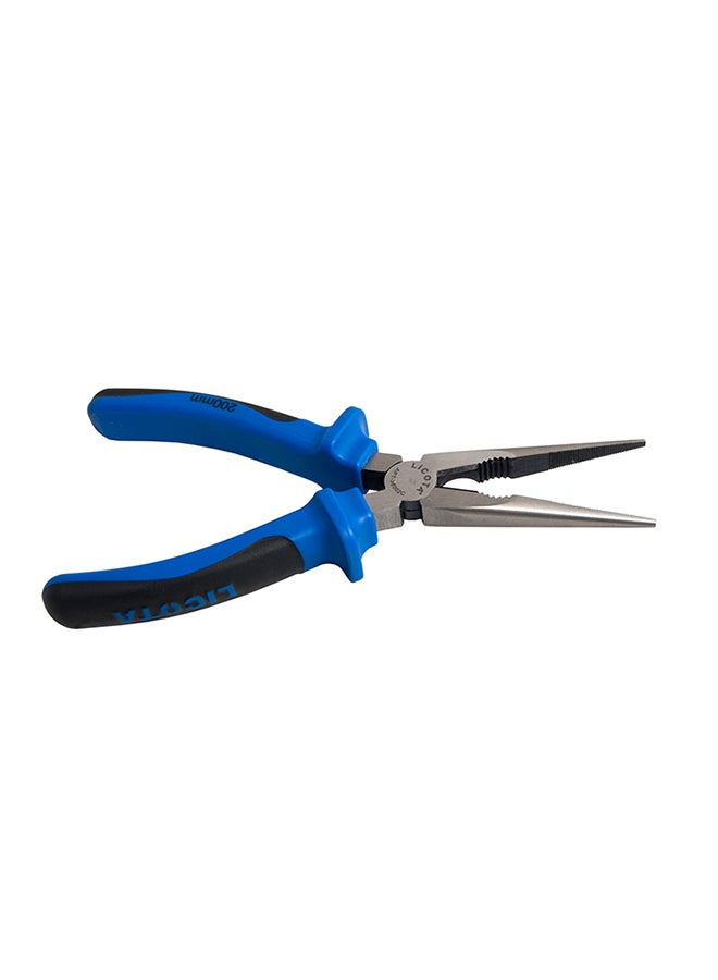 Long Nose Pliers Blue/Black/Silver 200mm