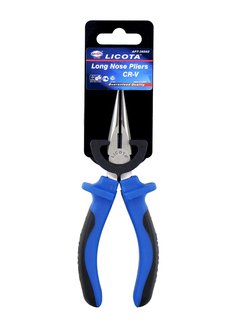 Long Nose Plier Blue/Black/Silver 140mm