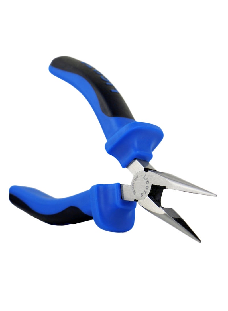 Long Nose Plier Blue/Black/Silver 140mm