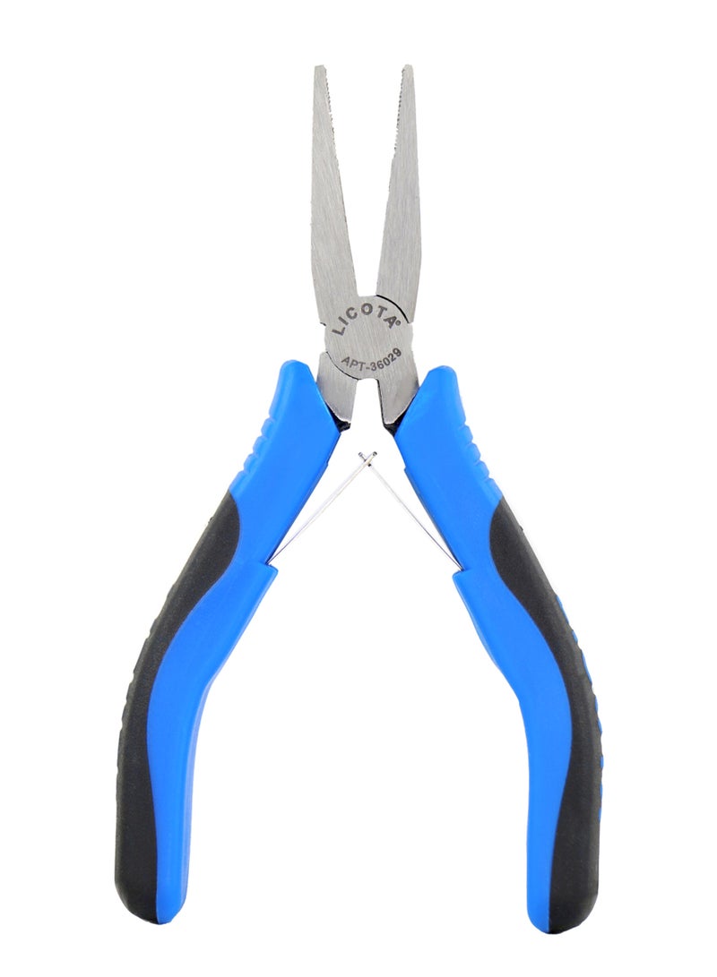 Flat Nose Plier Black/Blue/Silver 130mm