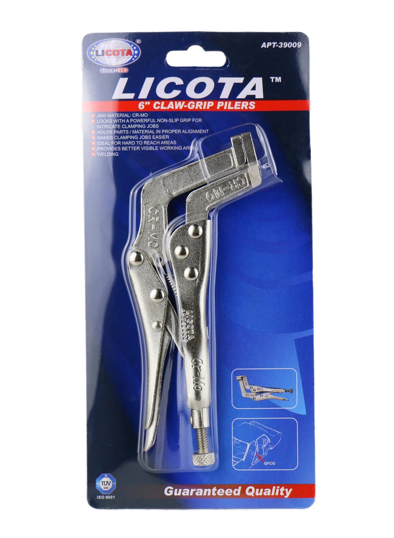 Manual Vice Curly Clamp Plier Silver