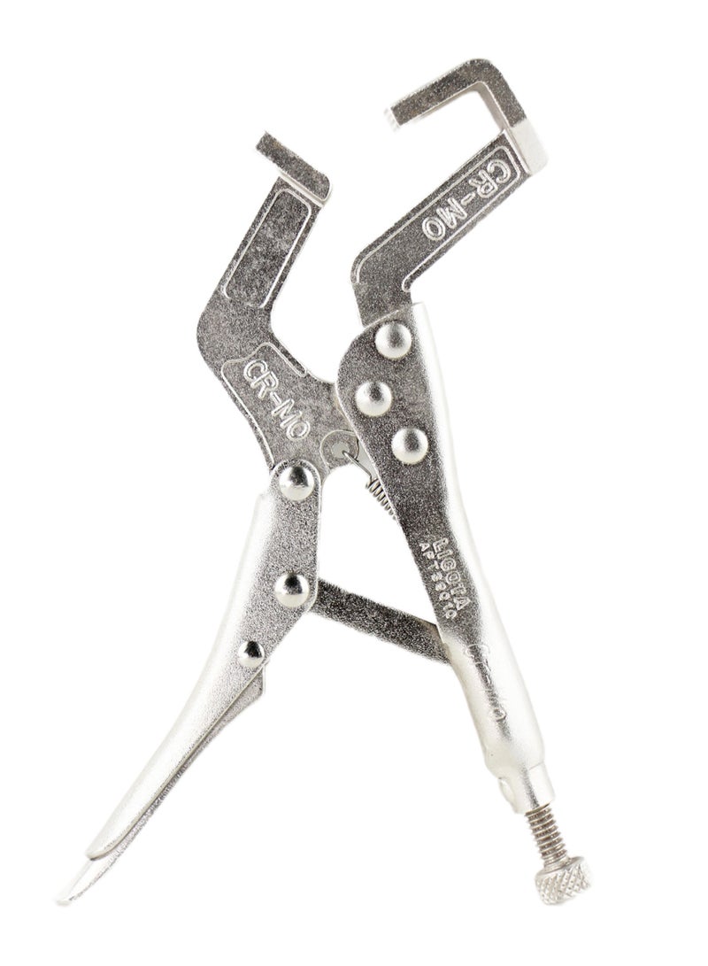 Hand Vice Vise Figured Plier With Deep Capture Silver