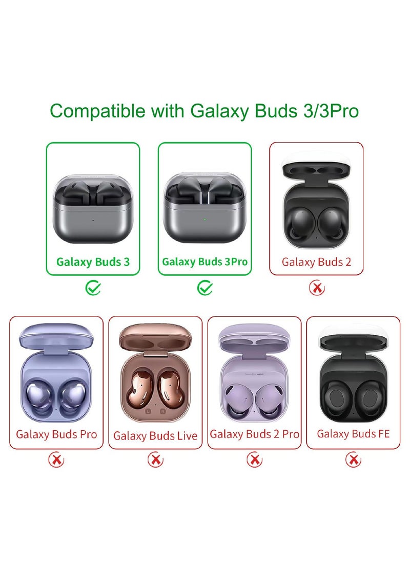 Liquid Silicone Protective Case for Samsung Galaxy Buds3, Buds3 Pro Gaming Headphones