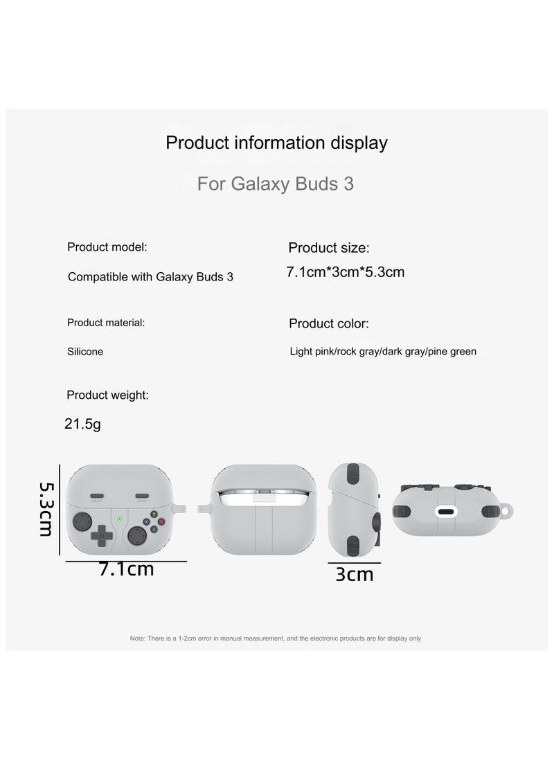 Liquid Silicone Protective Case for Samsung Galaxy Buds3, Buds3 Pro Gaming Headphones