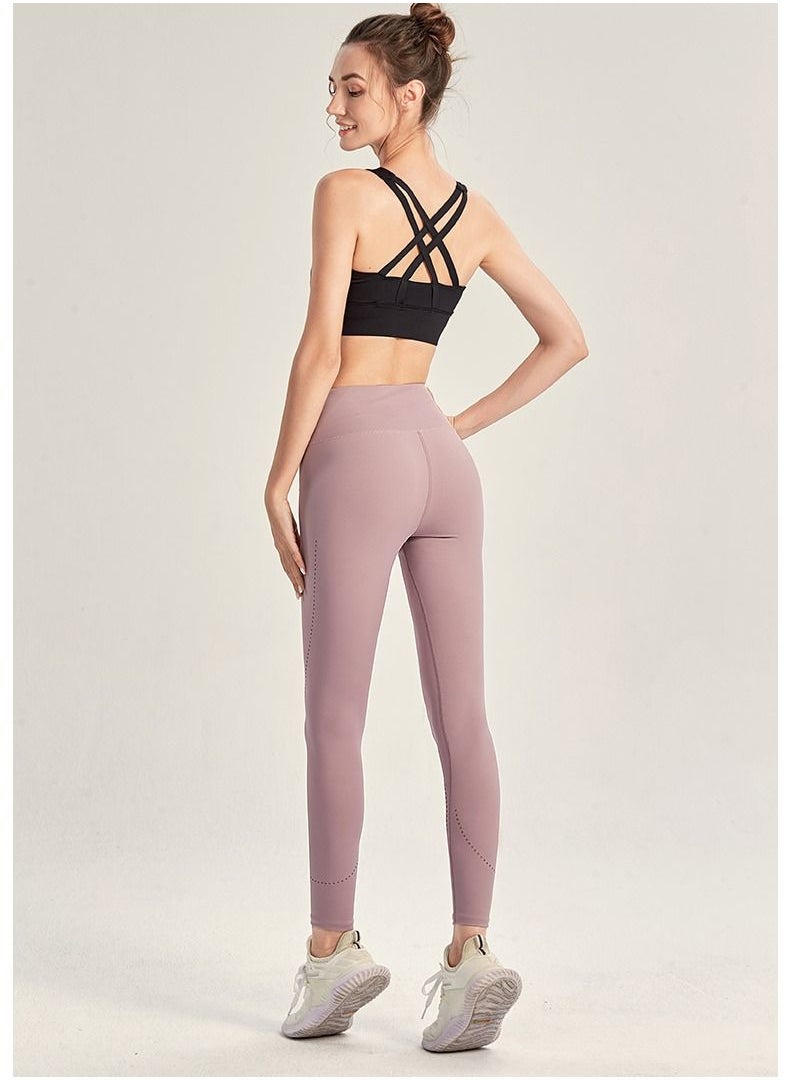 Solid Stretch Yogo Pants Pink