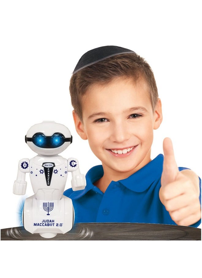 Maccabot 2.0 Chanukah Robot - Great Hanukkah Gift For Kids! - Hanukkah Robot Toy Plays 3 Chanukah Songs