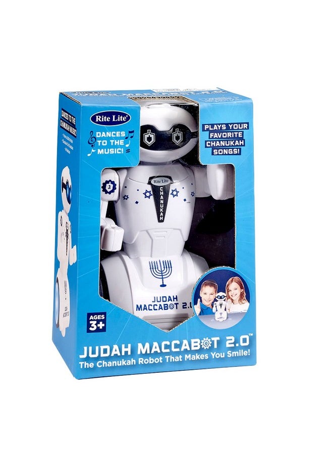 Maccabot 2.0 Chanukah Robot - Great Hanukkah Gift For Kids! - Hanukkah Robot Toy Plays 3 Chanukah Songs