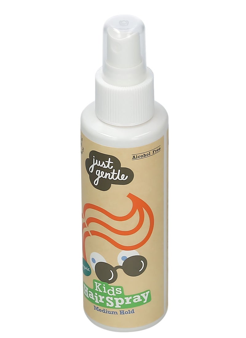 Just Gentle Kids Organic Hair Spray Berry - Alcohol-Free, Paraben-Free, Enriched with Organic Argan Oil, 100ml