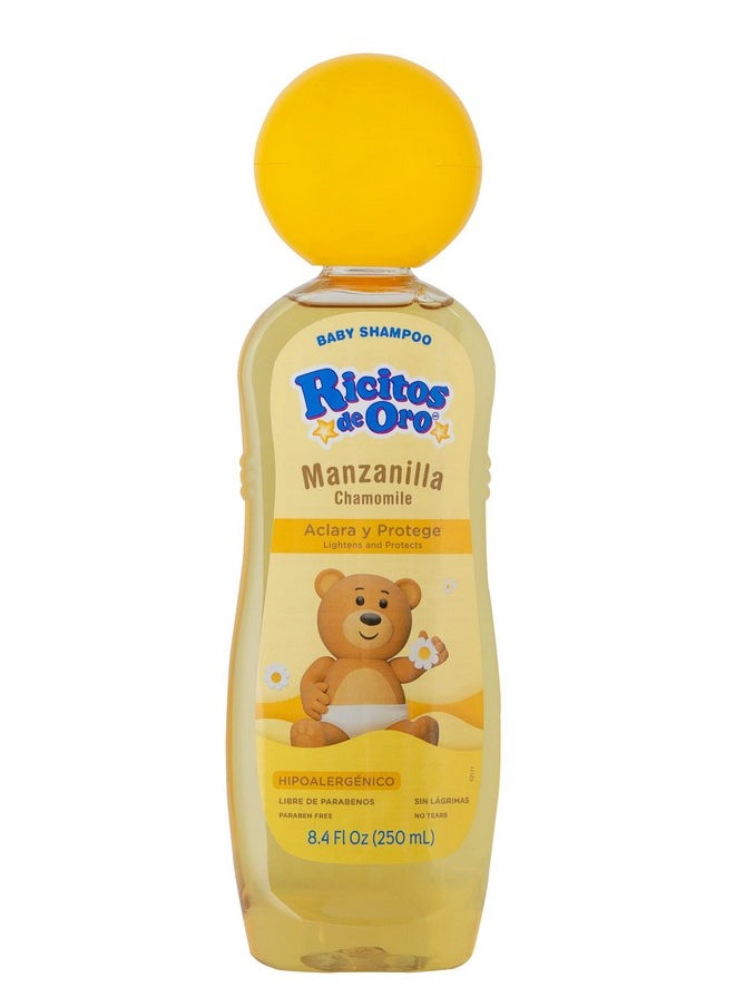 Chamomile Manzanilla, Baby Shampoo, Hypoallergenic, 3 Pack, 8.4 Fl Oz Bottles