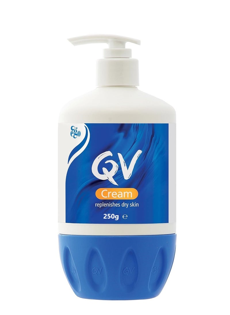 QV Cream Replenish 250g - Intensive Moisturizing Dry Skin Cream for Deep Hydration & Skin Repair