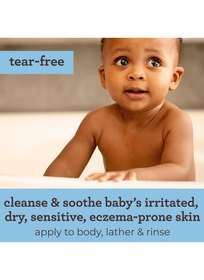 Cleansing Therapy Moisturizing Baby Body Wash With Natural Oatmeal & Provitamin B5, Gentle Tear-Free Baby Bath Wash For Sensitive & Eczema-Prone Skin, Hypoallergenic, 8 Oz