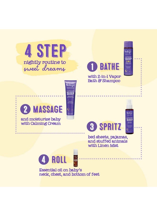 Baby Lotion - Slumber & Sleep Calming Cream For Babies & Toddlers - Relaxing & Moisturizing With 100% Pure & Natural Essential Oil Blend - Lavender And Chamomile Oil