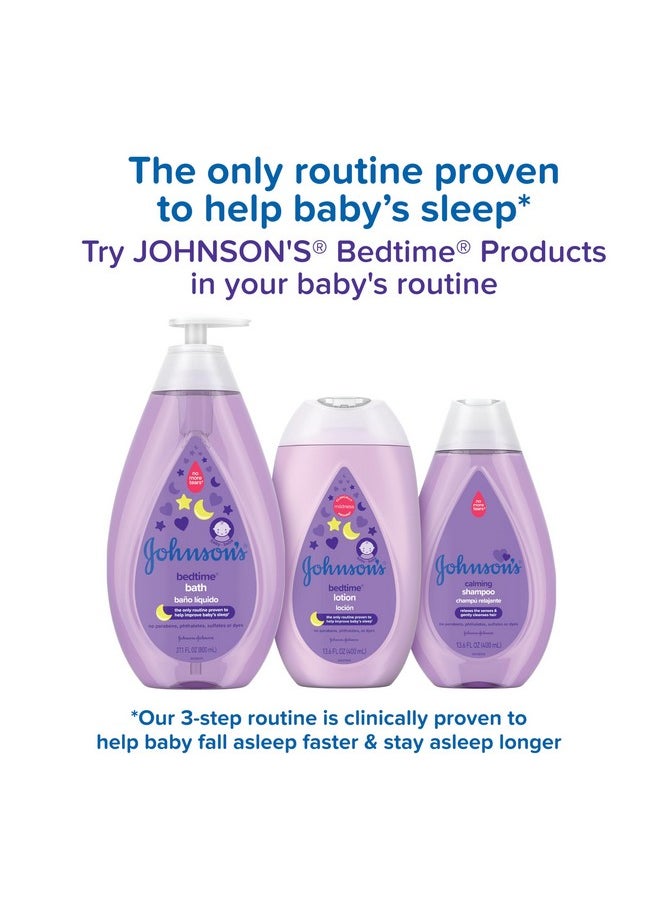 Johnson'S Moisturizing Bedtime Baby Lotion With Coconut Oil & Naturalcalm Aromas To Help Relax Baby, Mild, Hypoallergenic & Paraben-, Phthalate- & Dye-Free, Twin Pack, 2 X 27.1 Fl. Oz