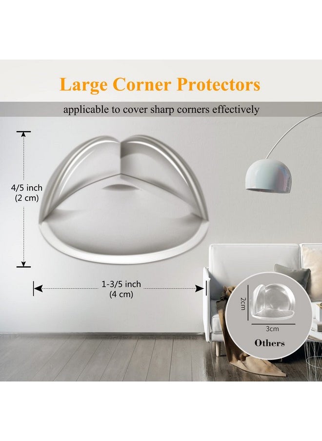 20 Pack Corner Protector Baby Proofing Safety Corner Guards for Furniture Clear Edge Protectors Bumper Child Proof Large Silicone Corner Covers Cushion for Table Desk Fireplace Against Sharp Corner