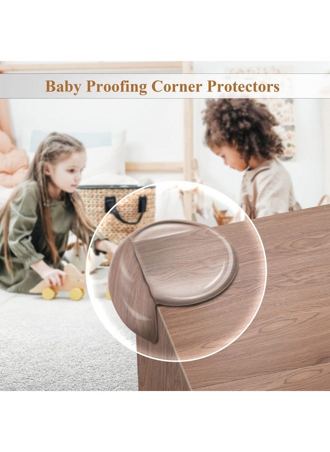 20 Pack Corner Protector Baby Proofing Safety Corner Guards for Furniture Clear Edge Protectors Bumper Child Proof Large Silicone Corner Covers Cushion for Table Desk Fireplace Against Sharp Corner