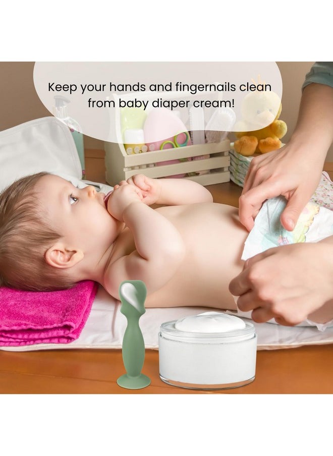 Baby Diaper Cream Spatula Applicator Soft Silicone Baby Butt Paste Spatula