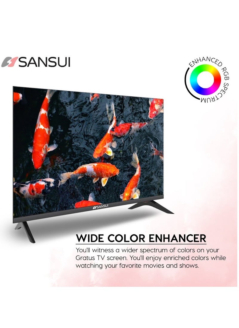 SANSUI 43 INCH ultra slim smart tv- SS43LTA502