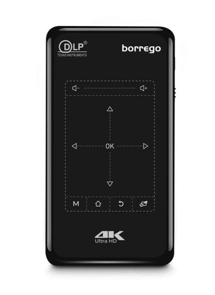 Borrego Portable 4K Ultra HD Mini Smart Projector Built-In Wi-Fi / 1000 lumens – BP09