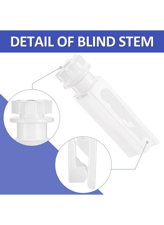 Vertical Blind Stem Replacement White Stems For Vertical Window Blind Vertical Blind Carrier Stem Vertical Blinds Curtain Accessories (12 Pieces)