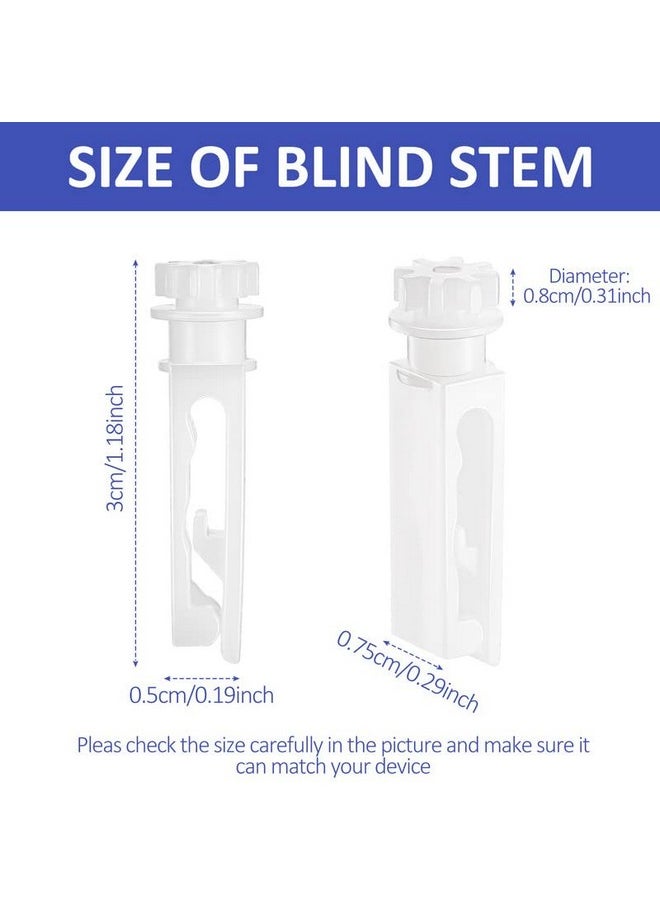 Vertical Blind Stem Replacement White Stems For Vertical Window Blind Vertical Blind Carrier Stem Vertical Blinds Curtain Accessories (12 Pieces)