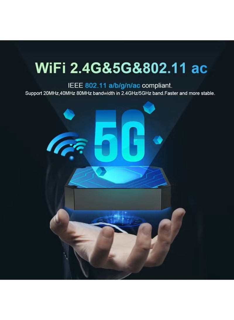 X96 Mini 5G Android TV Box – Android 9.0, Amlogic S905W4 Quad-Core, 2GB RAM + 16GB ROM, Dual WiFi 2.4G/5G, 4K UHD Media Player, H.265 10-Bit Decoding, USB 2.0 – Smart Streaming Device