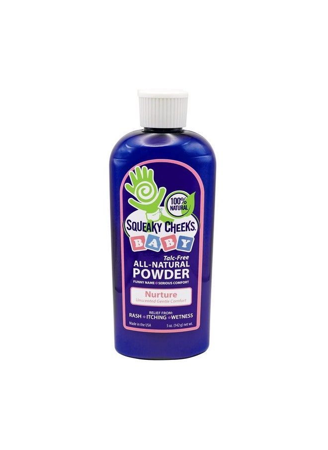 Baby Powder (5Oz) | Organic | Unscented Talc-Free And All Natural Powder | Effective Relief From Rash Wetness And Itching | Also Ideal For Adults