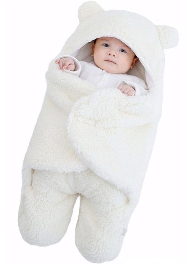 Baby Blankets New Born Combo Pack Of Hooded Wrapper Sleeping Bag And Baby Bath Towel For 0-6 Months Baby Boys And Baby Girls Pack Of 2