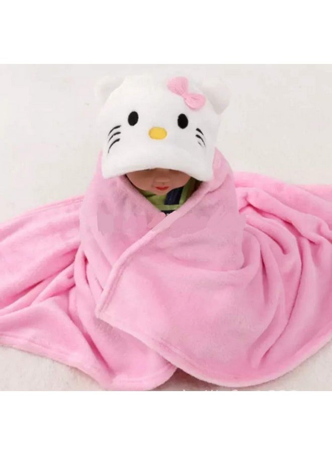 Baby Blankets New Born Combo Pack Of Hooded Wrapper Sleeping Bag And Baby Bath Towel For 0-6 Months Baby Boys And Baby Girls Pack Of 2