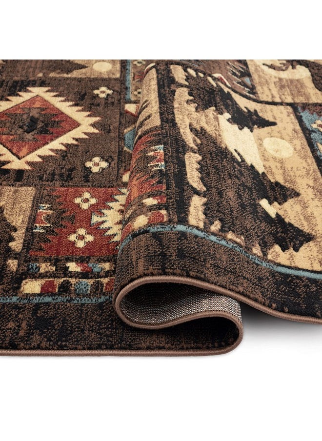 Buffalo Bear Area Rug, 1'10