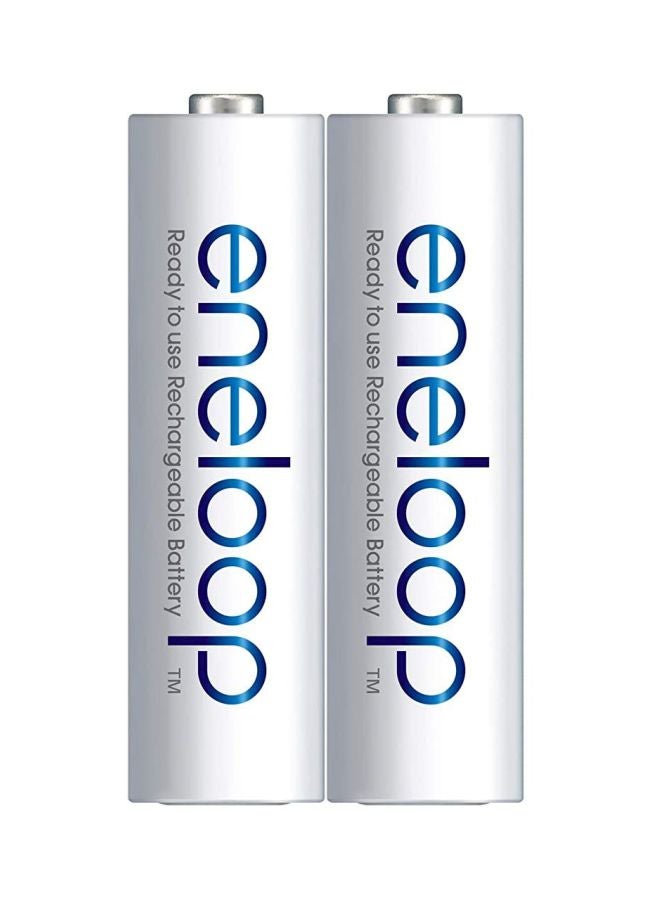 2-Piece Eneloop AAA Batteries White