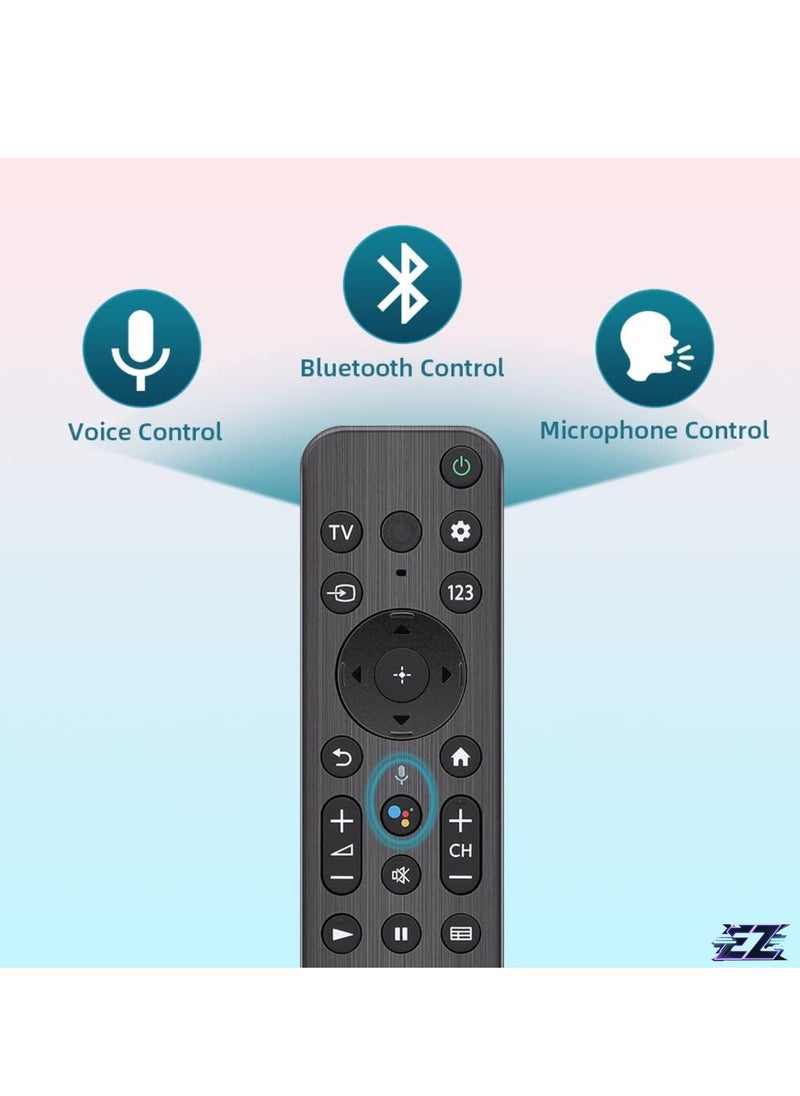 RMF-TX900U Replacement Remote Control for Sony Smart TVs - Compatible with Android TV, 4K Ultra HD Displays, Bluetooth Connectivity, Works with Sony Bravia Models
