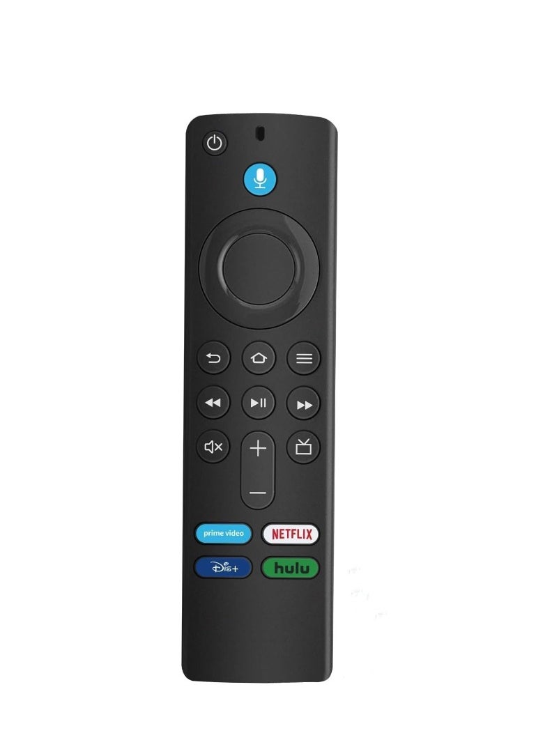 Replacement Voice Remote Control Compatible with Fire TV Smart TVs (1st, 2nd, 3rd Gen), Fire TV Stick 4K (1st, 2nd Gen), Smart TVs (2nd, 3rd Gen, 4K) WITH BATTERY