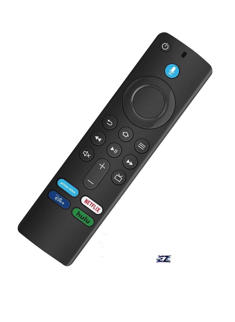 Replacement Voice Remote Control Compatible with Fire TV Smart TVs (1st, 2nd, 3rd Gen), Fire TV Stick 4K (1st, 2nd Gen), Smart TVs (2nd, 3rd Gen, 4K) WITH BATTERY
